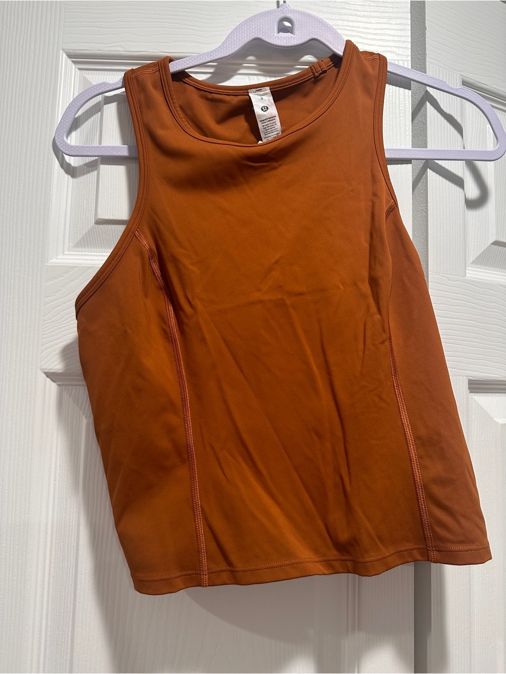 Lululemon Swiftly Tech Racerback Tank Top Rust Orange Size 8